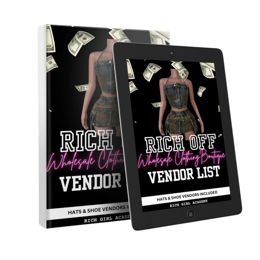 Rich Off Wholesale Clothing vendor List